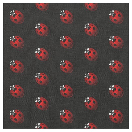 Ladybug Art Fabric Ladybird Fabric Cotton of Poly Stof (Close Up)