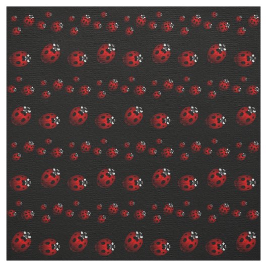 Ladybug Art Fabric Ladybird Fabric Cotton of Poly Stof (Swatch)