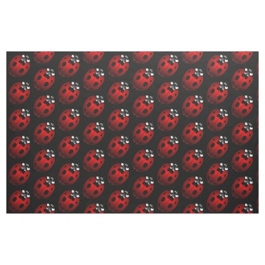 Ladybug Art Fabric Ladybird Fabric Cotton of Poly Stof (Yard (91,4 cm))