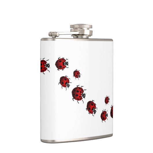 Ladybug Art Flask Custom Ladybug Drink Flask Heupfles (Rechts)