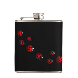 Ladybug Art Flask Custom Ladybug Drink Flask Heupfles