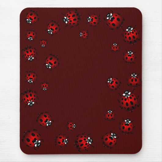 Ladybug Art Mousepad Bug Keepomwille Ladybug Gifts Muismat (Voorkant)