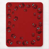 Ladybug Art Mousepad Bug Keepomwille Ladybug Gifts Muismat (Voorkant)