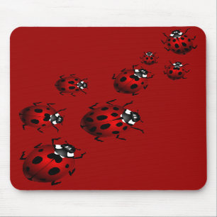Ladybug Art Mousepad Bug Keepomwille Ladybug Gifts Muismat