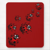 Ladybug Art Mousepad Bug Keepomwille Ladybug Gifts Muismat (Voorkant)
