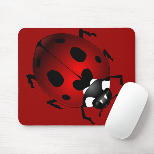 Ladybug Art Mousepad Bug Keepomwille Ladybug Gifts Muismat (Met muis)