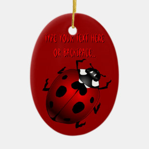 Ladybug Art Ornament Bug Keepomwille Ladybug Gifts