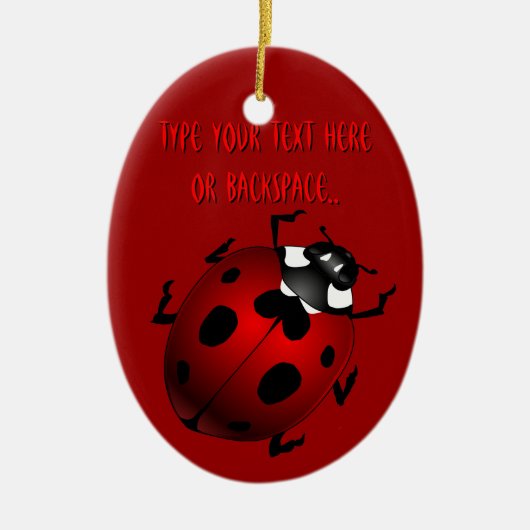 Ladybug Art Ornament Bug Keepomwille Ladybug Gifts (Voorkant)