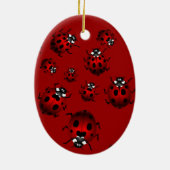 Ladybug Art Ornament Bug Keepomwille Ladybug Gifts (Achterkant)
