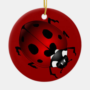 Ladybug Art Ornament Bug Keepomwille Ladybug Gifts