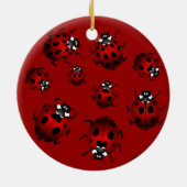 Ladybug Art Ornament Bug Keepomwille Ladybug Gifts (Achterkant)