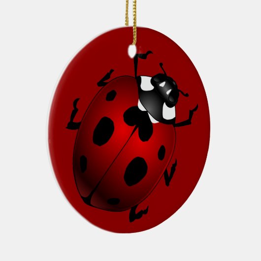 Ladybug Art Ornament Bug Keepomwille Ladybug Gifts (Rechts)