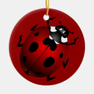 Ladybug Art Ornament Bug Keepomwille Ladybug Gifts