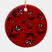 Ladybug Art Ornament Bug Keepomwille Ladybug Gifts (Achterkant)