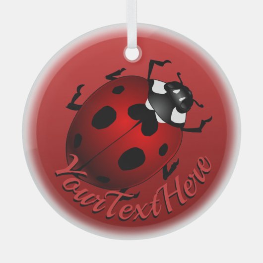 Ladybug Art Ornament Ladybug kerstdecoratie (Voorkant)