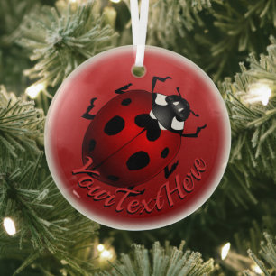 Ladybug Art Ornament Ladybug kerstdecoratie