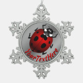Ladybug Art Ornament Ladybug kerstdecoratie (Voorkant)
