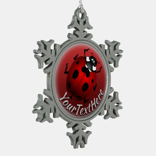 Ladybug Art Ornament Ladybug kerstdecoratie (Links)