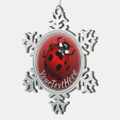 Ladybug Art Ornament Ladybug kerstdecoratie (Rechts)