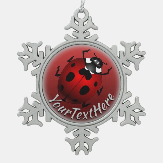 Ladybug Art Ornament Ladybug kerstdecoratie (Voorkant)
