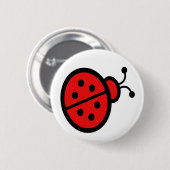 Ladybug Art Ronde Button 5,7 Cm (Voorkant /achterkant)