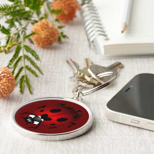 Ladybug Art Sleutelhanger Bug Keepomwille Ladybug (Zijkant)