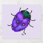 Ladybug Art Sparkling Wijnetiket (Enkel label)