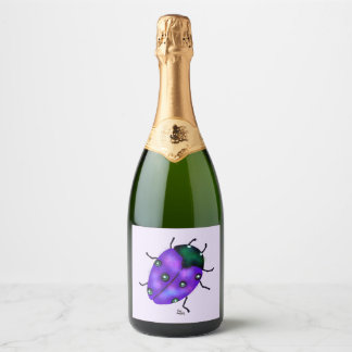 Ladybug Art Sparkling Wijnetiket