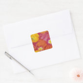 Ladybug Art Vierkante Sticker (Envelop)