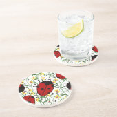 Ladybug Art Zandsteen Onderzetter (Zijkant)