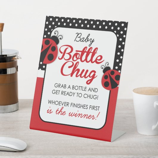 Ladybug Baby Bottle Chug Douche Spel Reclamebord Met Voetstuk (Insitu)