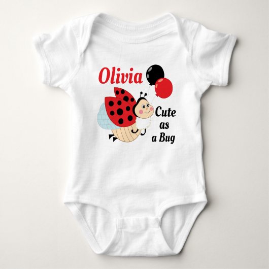 Ladybug Baby Cusmomized Bodysuit (Voorkant)
