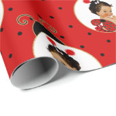 Ladybug Baby Girl Red & Black Dot Cadeaupapier (Rol Hoek)
