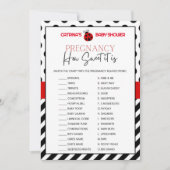 Ladybug Baby shower - bewerkbare naam, 5x7 Kaart (Voorkant)