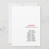 Ladybug Baby shower - bewerkbare naam, 5x7 Kaart (Achterkant)