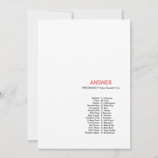 Ladybug Baby shower - bewerkbare naam, 5x7 Kaart (Achterkant)