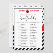 Ladybug Baby shower - bewerkbare naam, 5x7