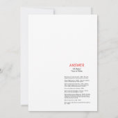 Ladybug Baby shower - bewerkbare naam, 5x7 Kaart (Achterkant)