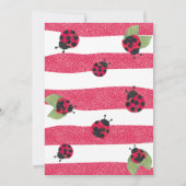 Ladybug Baby shower Bingo Kaart (Achterkant)