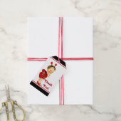 Ladybug Baby shower blond meisje Baby shower Cadeaulabel (Met Touw)
