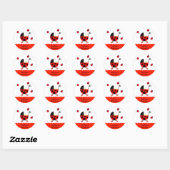 Ladybug Baby shower Favor Stickers Labels (Vel)