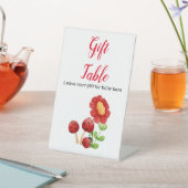 Ladybug Baby shower Gift Table-teken, mam om te zi Reclamebord Met Voetstuk (Insitu)