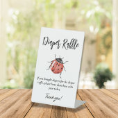Ladybug Baby shower Luier Raffle Reclamebord Met Voetstuk