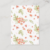 Ladybug Baby shower Luier Raffle Ticket Informatiekaartje (Achterkant)