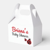 Ladybug Baby shower of Birthday Bedankdoosjes (Voorkant Zijde)
