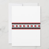 Ladybug Baby shower of Birthday Party nodig Kaart (Achterkant)
