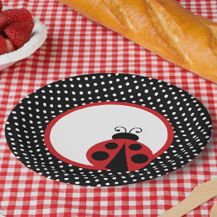 Ladybug Baby shower of Birthday Party Papieren Bordje