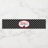 Ladybug Baby shower of Birthday Party Waterfles Etiket (Enkel label)