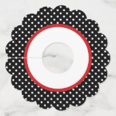 Ladybug Baby shower of Birthday Party Wijnglaslabel (Achterkant)