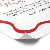 Ladybug Baby shower Pacifier Hunt Sign Poster (Hoek)